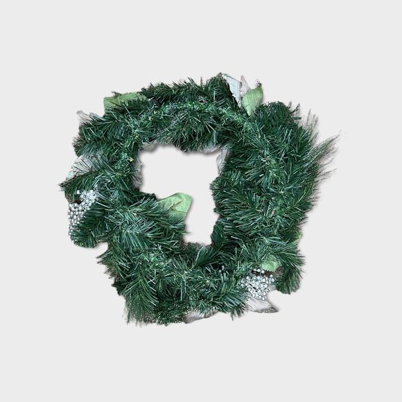 Christmas Wreath | Mixed Pine with Pinecones & Gold Glitter Artificial Wreath | - Picture 2 of 2